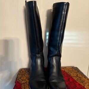 Tall Black Tommy Hilfiger Boots Size 6.5